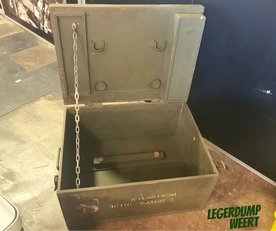 HOUTEN MILITAIRE OPBERGKIST SCHRIJFMACHINE REMINGTON 