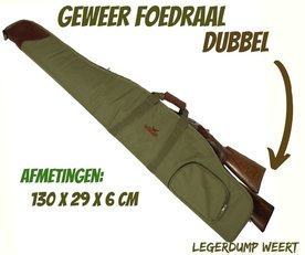 Geweerfoedraal dubbel  - Geschikt voor 2 geweren