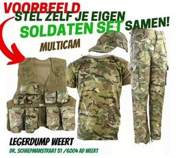 Stel zelf je Soldaten set samen! MULTICAM 
