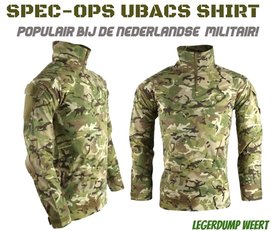 Under Body Armour shirt BTP camo + elleboog bescherming