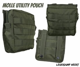 MOLLE Utility Pouch OLIVE - medium 