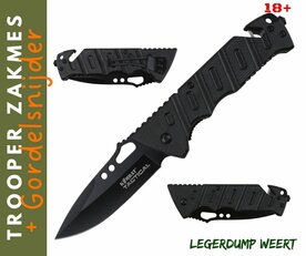 Trooper zakmes + gordelsnijder
