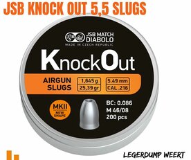 JSB KNOCK OUT SLUGS 5,5MM / .216