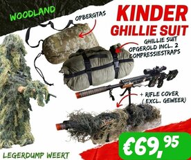 Army Kids Ghillie Suit - Woodland 8/12 JAAR  