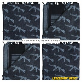 Shemagh AK /  Black & Grey