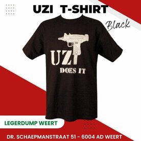 UZI T-SHIRT  BLACK  