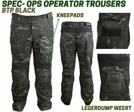 Spec- Ops Operator trousers GenII BTP Black 