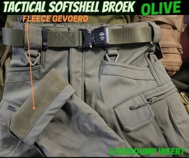 Tactical Soft Shell Broek, Olive