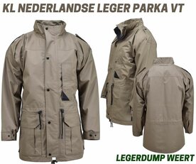 KL Nederlandse leger parka VT Vrije Tijd