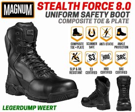 Magnum Stealth Force 8.0 Composite Toe & Plate