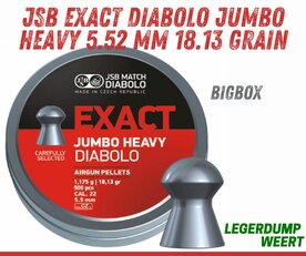 JSB Exact Diabolo Jumbo Heavy BigBox 5.52 mm 18.13 grain