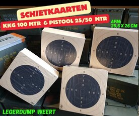 Schietschijf Sport- / Vrijpistool &  Klein Kaliber Geweer