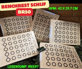 Benchrest Schietkaarten Kruger BR50 