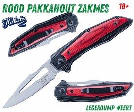 Rood Pakkahout Herbertz Zakmes