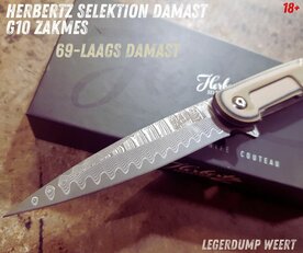 Herbertz Selektion Damast G10 zakmes