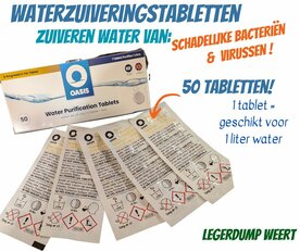 Oasis water zuiverings tabletten