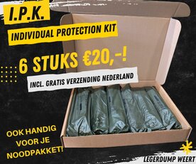 6 stuks  I.P.K. Individual Protection Kit  