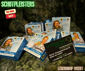 Schotpleister 19 mm  wit