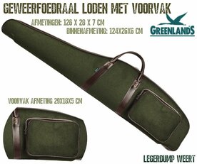 Geweerfoedraal loden met voorzak