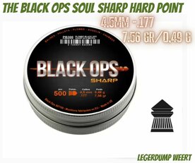 The Black Ops Sharp Hard Point  4.5mm - 7.55gr