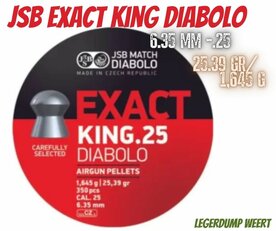 JSB Exact King.25 / 6,35mm Diabolo  