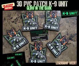 K-9 Unit glow in the dark patch