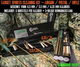 Target Sports Cleaning Kit – 3 Kalibers (.177 / .22 / .25)