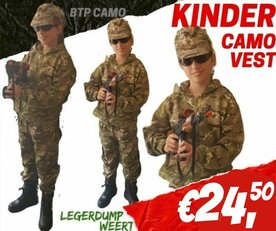 Army kids vest BTP camo 