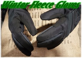 Winter fleece gloves