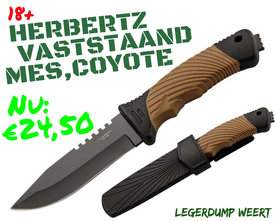 Herbertz coyote vaststaand mes
